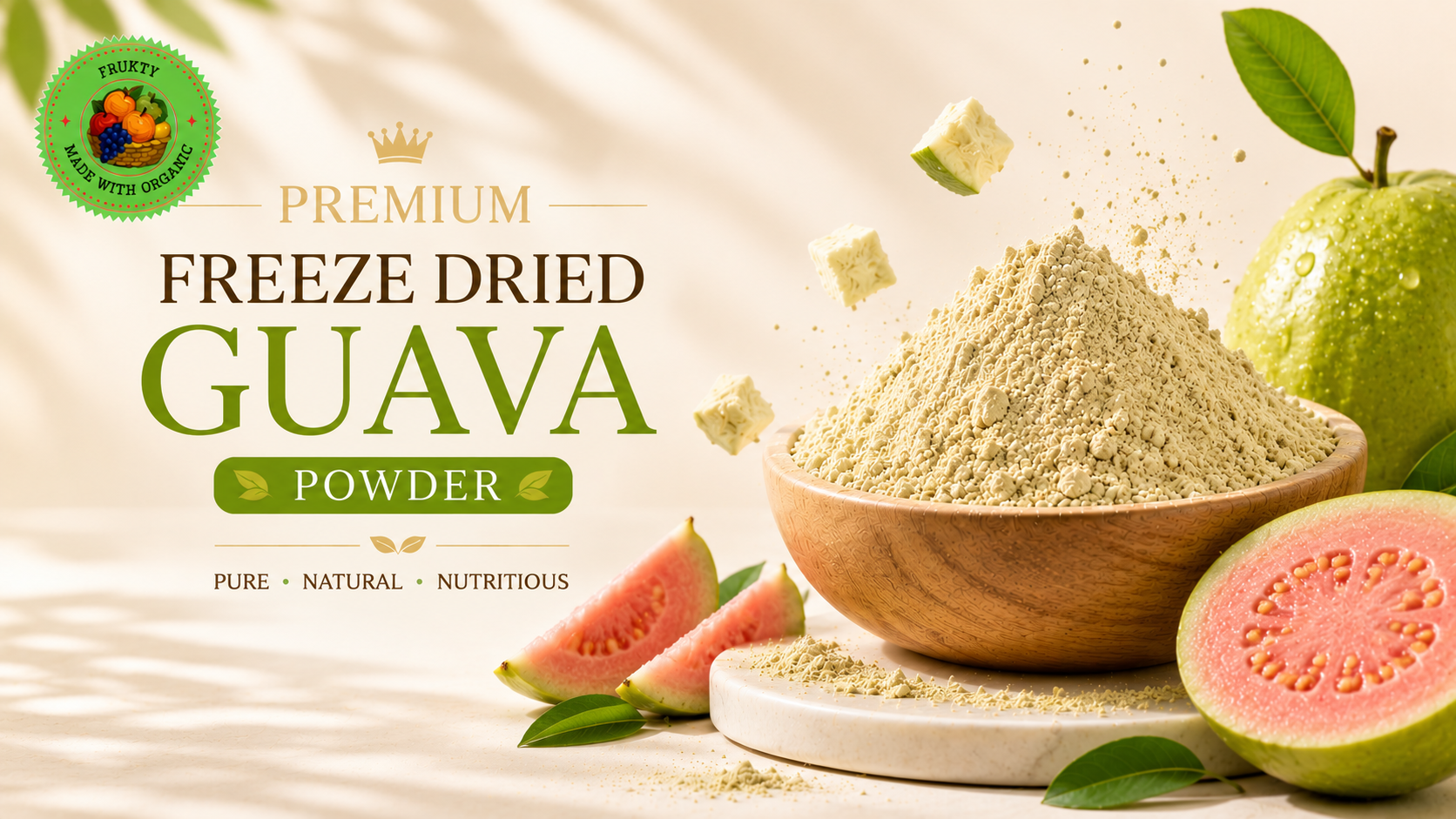 Export Quality Freeze Dried Guava Powder from India
