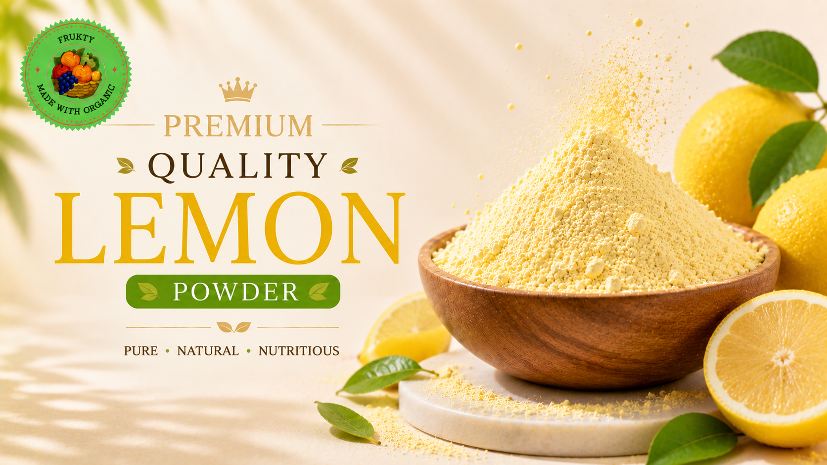 Export Quality Freeze Dried Lemon Powder from India
