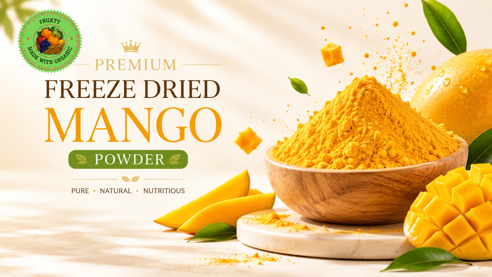 Export Quality Freeze Dried Mango Powder from India