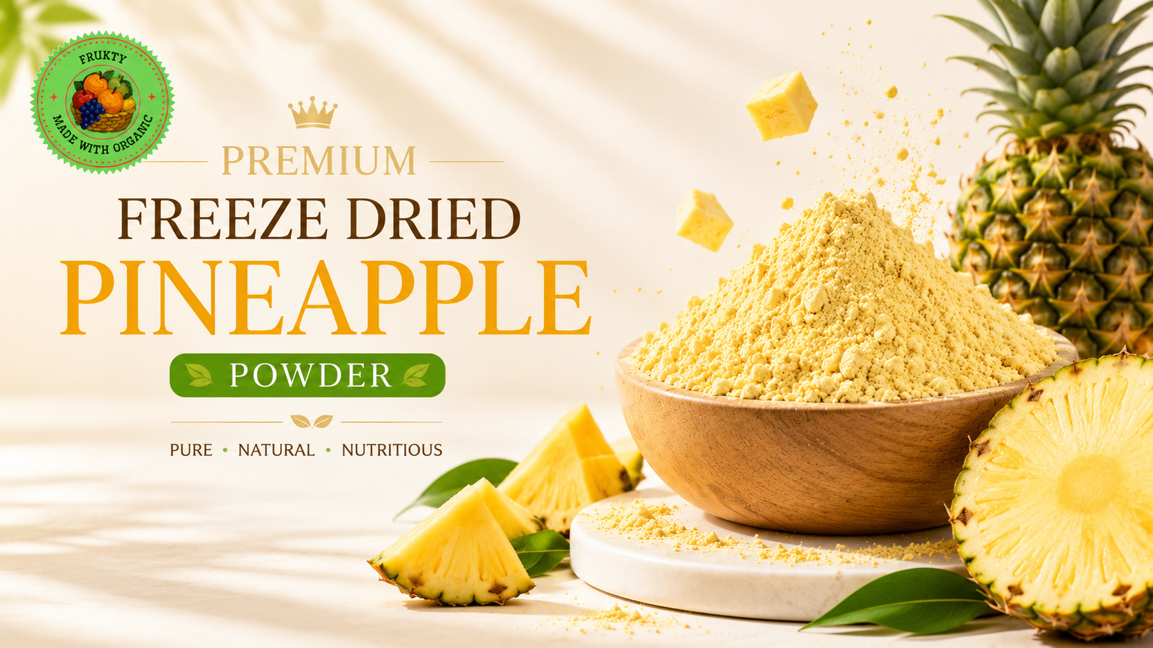 Export Quality Freeze Dried Pineapple Powder from India