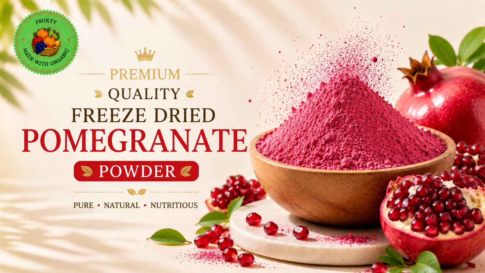 Export Quality Freeze Dried Pomegranate Powder from India