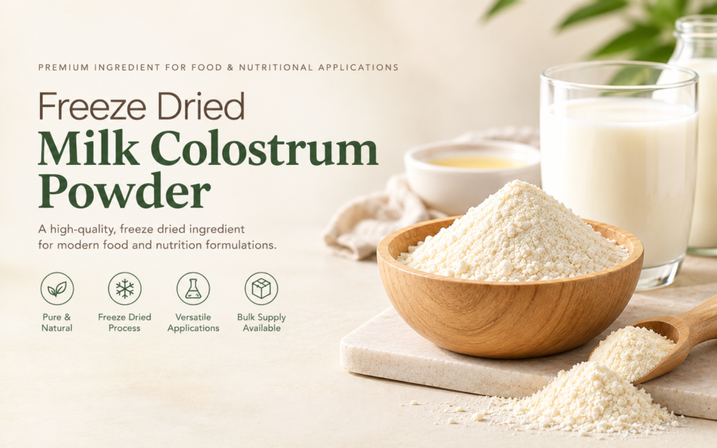 Premium Milk Colostrum Powder Advertisement